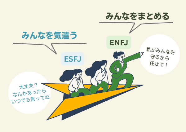 ENFJ ESFJ 違い