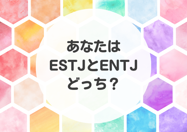 ESTJ ENTJ 違い