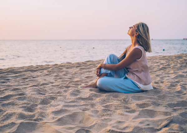 リフレッシュする人