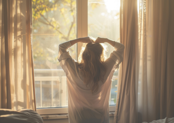 リフレッシュしている人