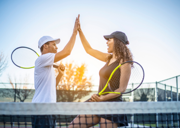 スポーツをする人たち