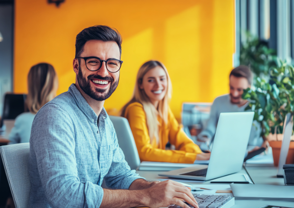 幸せな職場のイメージ