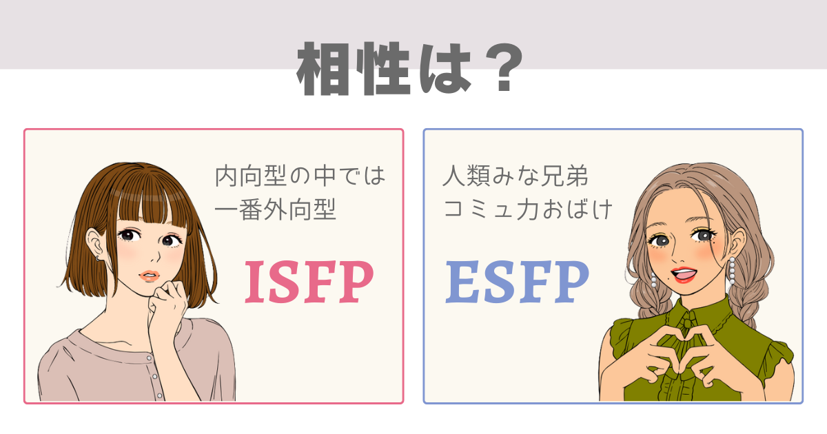 ISFP ESFP 相性