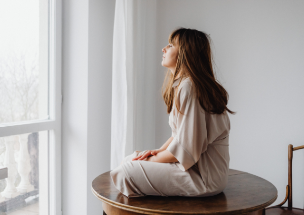 ゆっくり自分と向き合うイメージ